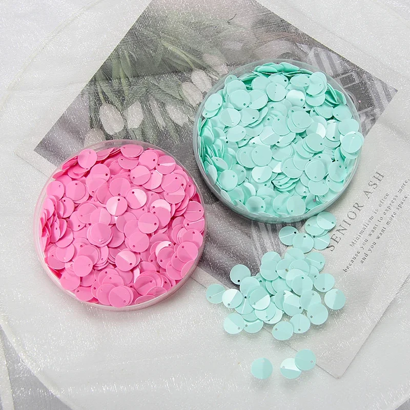 300pcs 10mm Folding Sequins Side Drill PVC for DIY Clothing Accessories Stage Clothing Decorations