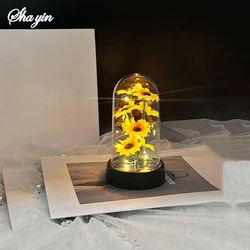 Sunflower - Inspired Eternal Flower Gift Set (Golden)
