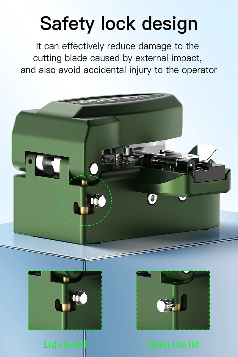 VD-1 One-step Fully Automatic High Precision Fiber Optic Cleaver FTTH Tool Optic