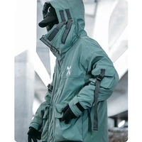 Unisex Male Fish Mouth Hooded Winter Coat Padding Puffer Jacket Heavyweight Men'S Clothes Varsity Harajuku Hiphop High Street 2
