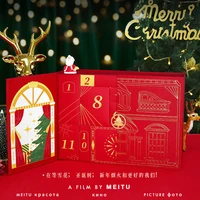 2025 Christmas Advent Calendar DIY Face Cream Concealer Essence Christmas Makeup Set Countdown Calendar Gift Box Skin Care Set 1