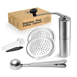 ICafilas Reusable Coffee Capsule Stianless Steel For Senseo Coffee Filter Espresso Compatible with Philips Machine