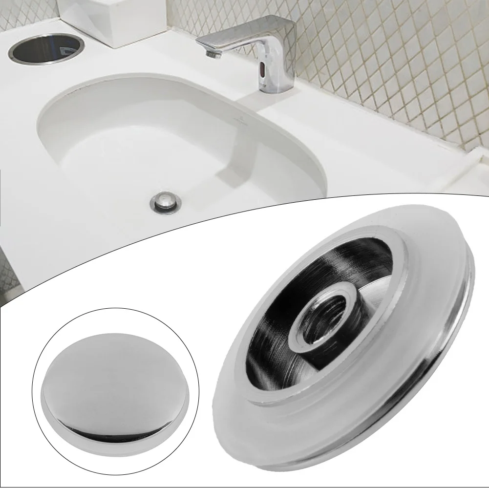 36mm Bathroom Basin Sink Up Drains Stopper Replacements Waste Plugs Cap Easy Pop-Up Click Clack Chrome Wash Basins Sink Drainer