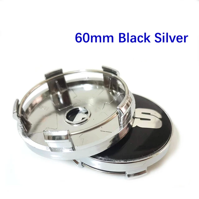 4 Pz/Set 60Mm Nero Argento Bbs Logo Badge Emblem Auto Styling Wheel Center Hup Cap Car Retrofit Accessori Auto Decorativi