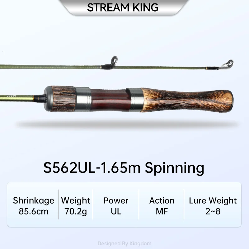Kingdom STREAM KING Carbon Ultralight Spinning Casting Fishing Rods 1.45m  1.65m UL Power MF Action Baitcasting Travel River Rod - AliExpress