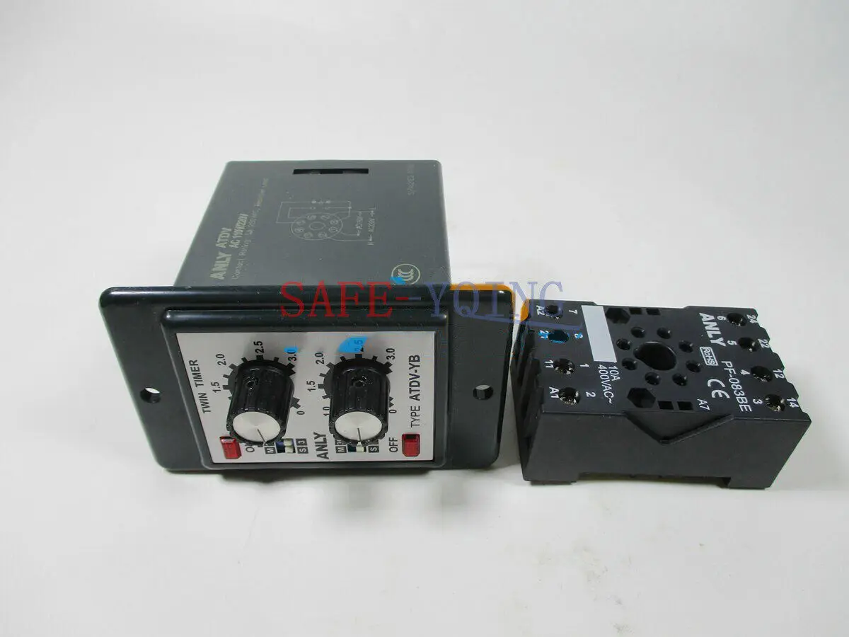 

1 шт. ANLY, промышленный двойной таймер, Φ 3s/30s/3m/30m AC110/220V, Новинка