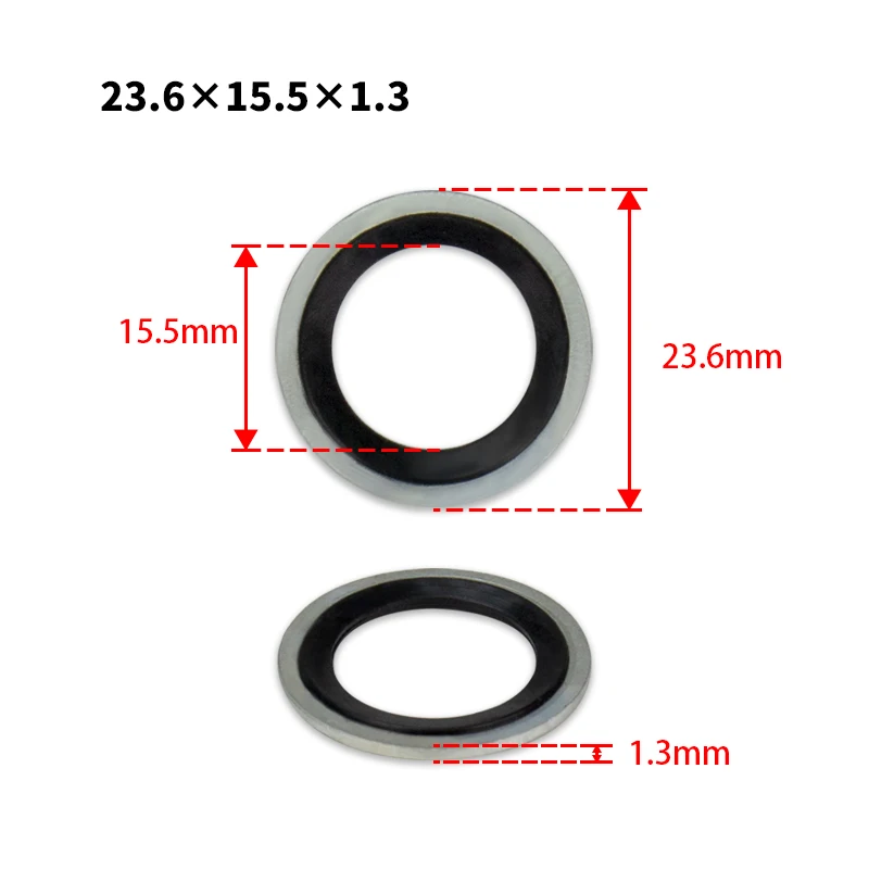 ( 23.6 x 15.5 x 1.3 mm) Compressor Seal Washer Gasket for GM (General Motors) Cars
