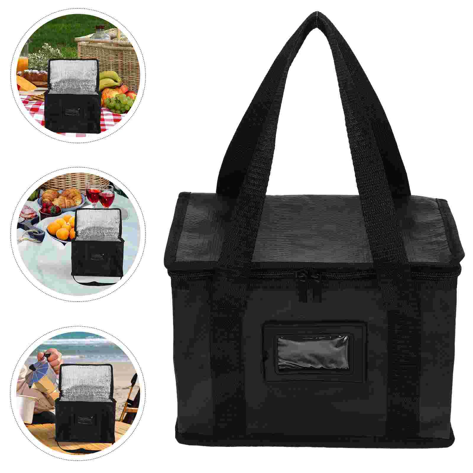 Insulation Bags Shopping Insulated Grocery Reusable Portable for Groceries Cooler Woven Tote Large