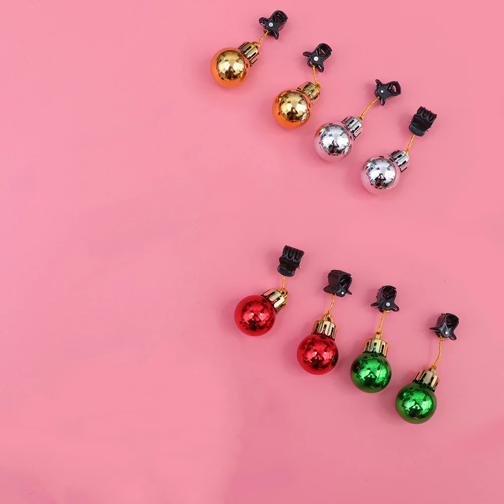 12 Pcs Christmas Balls Decorations Hanging Beard Clip nament Pendant Home Decor Holiday Garland Accessories Christmas Theme 5