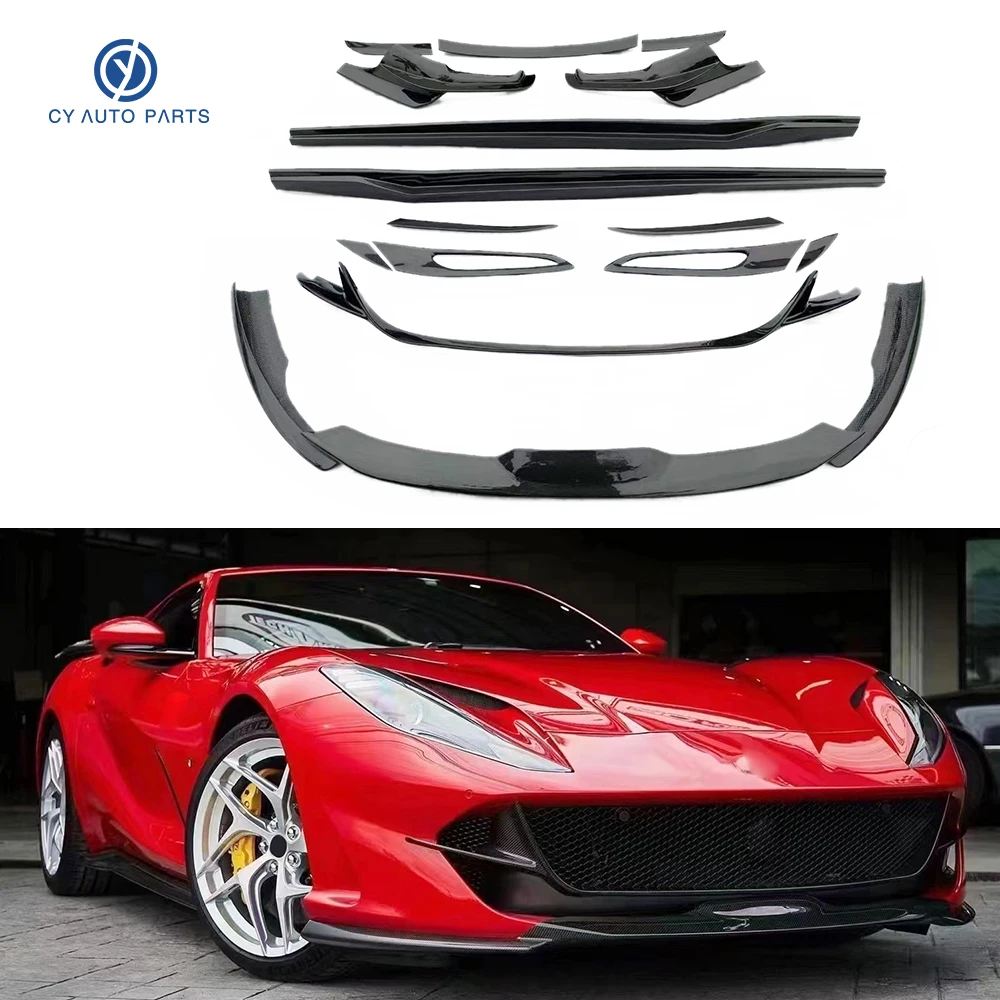 Per Ferrari 812 Novitec Body Kit 812 In Fibra Di Carbonio Paraurti Anteriore E Posteriore Gonna Laterale Coda
