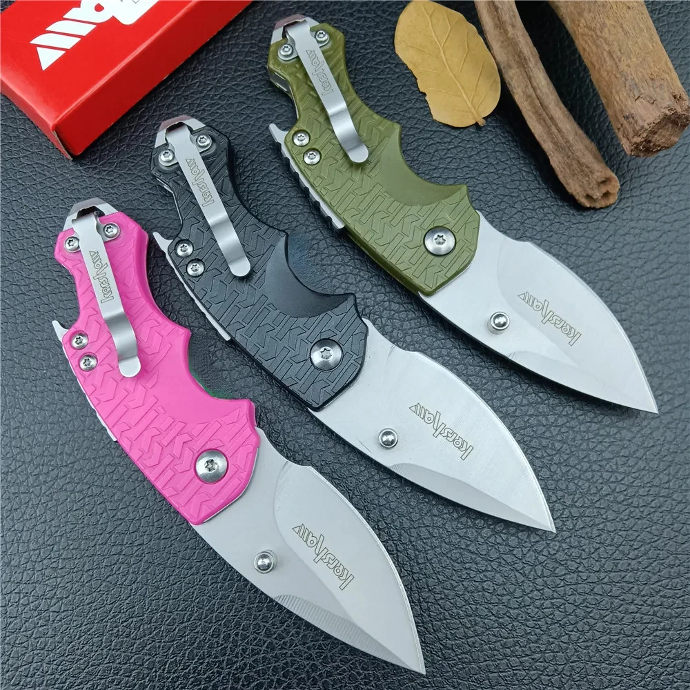 

Multicolor Kershaw 3800 Multifunctional Mini Folding Knife 8Cr13Mov Blade Nylon Glass Fibre Handle EDC Sharp Cutting Pocket Tool