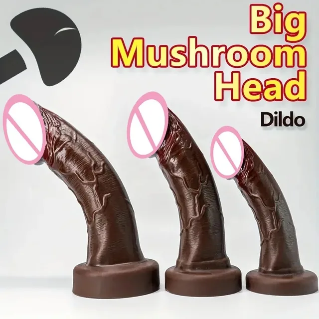 Weicher, realistischer, riesiger Eicheldildo für weibliche Masturbation, großer Penis, Anal-Silikondildos mit Saugnapf, Dick-Sexspielzeug für Frauen 1