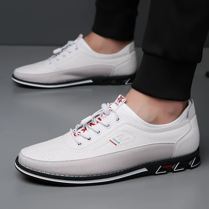 Men Dress Shoes Comfort Business Casual Oxford Shoes Fashion Dress Sneakers Office Working Walking Premium Leather Derby Shoe - Image 5