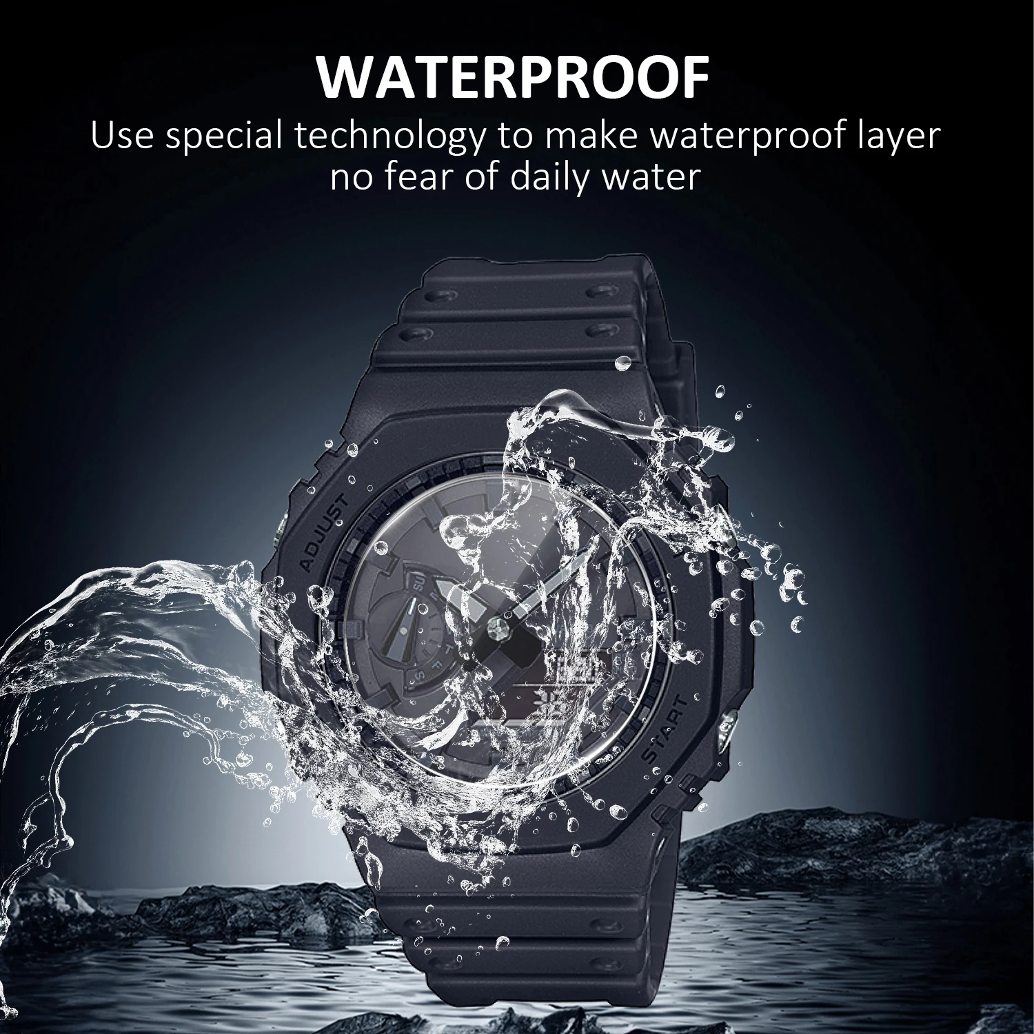 2-Pack 9H Tempered Glass Screen Protector for Casio G Shock Watches