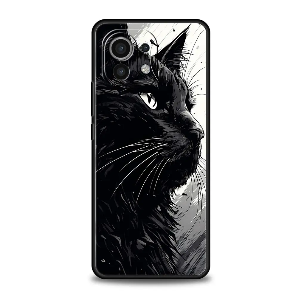 Black Cat Soft TPU Phone Case - Sleek and Stylish Protector