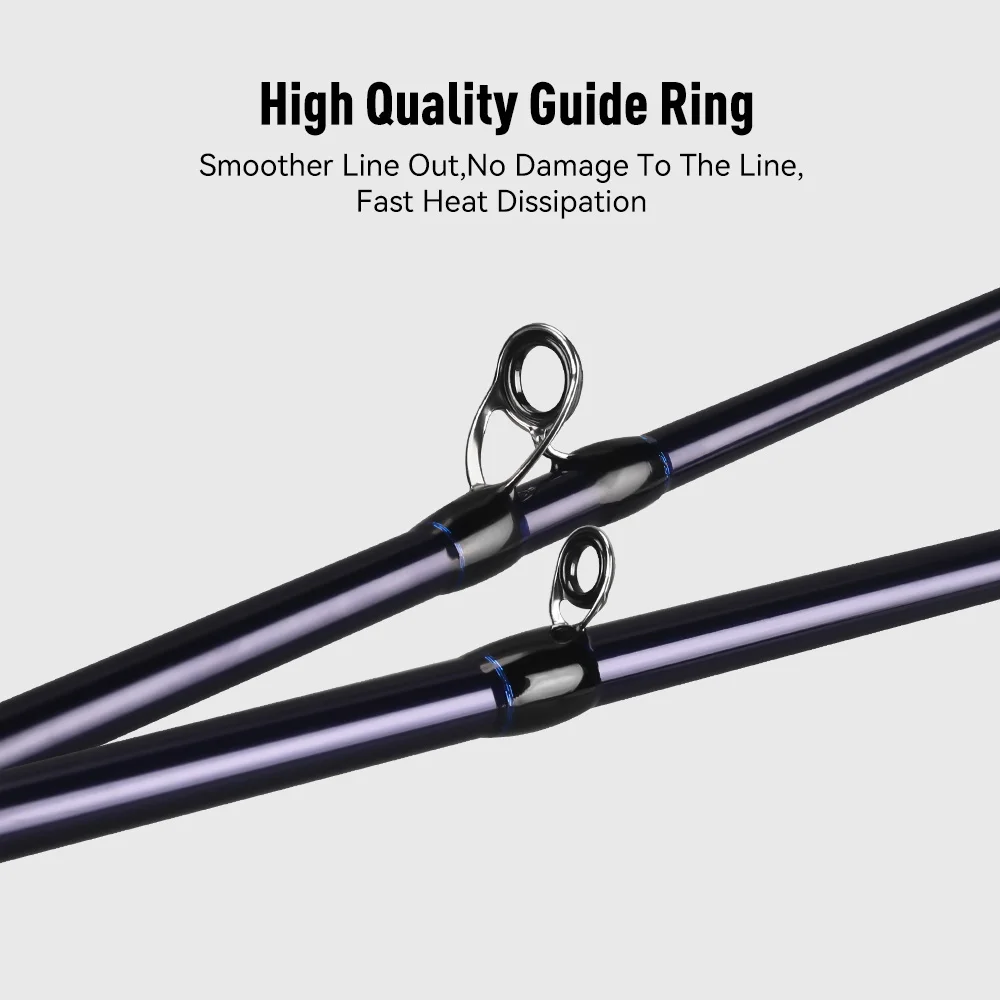 Canne coup de vent Yoofish 1.45m/1.75m carbone léger pour pêche au calmar - Pointe titane 65g/72g