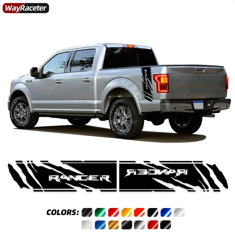 

2 шт., наклейки на багажник автомобиля Ford Ranger Raptor Wildtrak