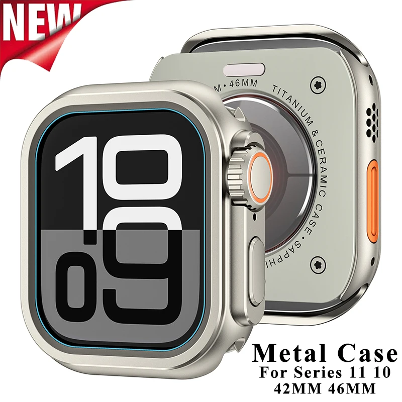 Premium Zinc Alloy Protective Metal Case for Apple Watch - Ultra Durable Design