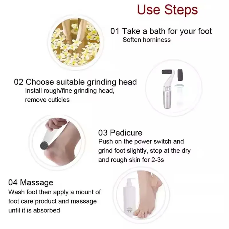 Description Picture 6 of itemHot Sale Pedicure Planer USB Charging Foot Callus Remover Foot Grinder Replacement Head Foot Callus Remover