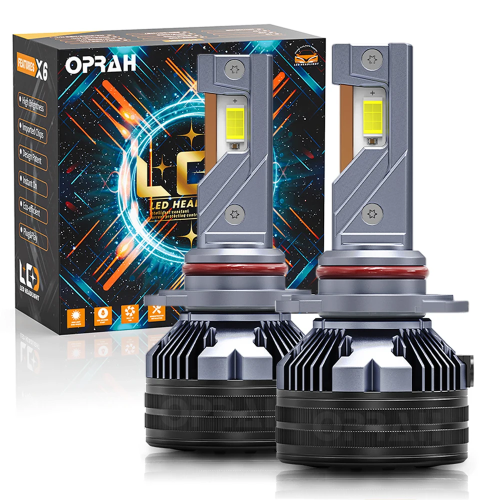 Oprah Автомобильные Фары 190 Вт Ультра Яркие Сменные H4 H11 H8 H9 H3 9005/HB3 9006/HB4 12 В