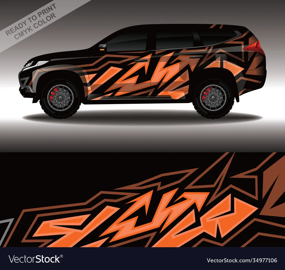 

Оранжевая Автомобильная полноразмерная наклейка Suv, декоративная Автомобильная графическая наклейка, полноразмерная гоночная виниловая пленка, автомобильная наклейка длиной 400 см, шириной 100 см