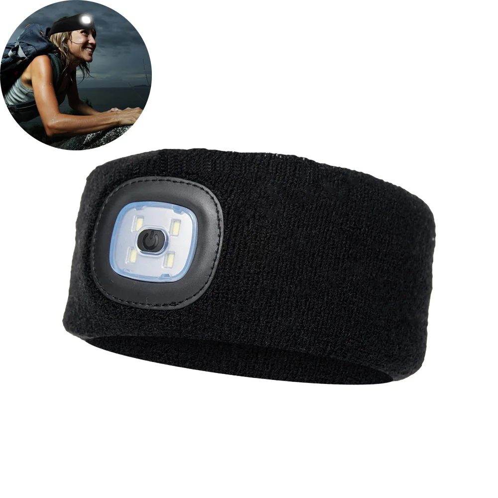 

BORUiT LED Sport Headlamp Outdoor Night Running Camping Hiking Climbing Headband Light Camping Fishing Illuminated Headband Lamp