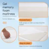 5 Inch Gel Memory Foam Mattress/Twin Mattress/Cooling Gel Infusion/CertiPUR-US Certified/Comfy Support,White 6