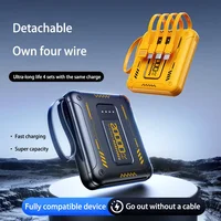 Mini 50000mAh PD22.5W Super Fast Charging Power Bank Large Capacity Comes with Detachable Two-wire Power Bank for IPhone Samsung 1