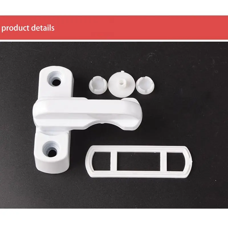 1PC Window Door Lock T Shape Locks Plastic steel White Windows Doors hasp Security Child Protector For Home House Hardware