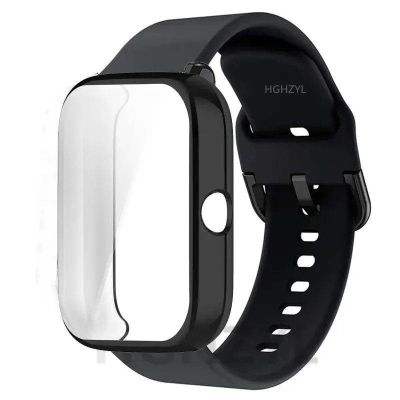 Silicone Band with Soft TPU Full Coverage Protective Case and Strap Replacement