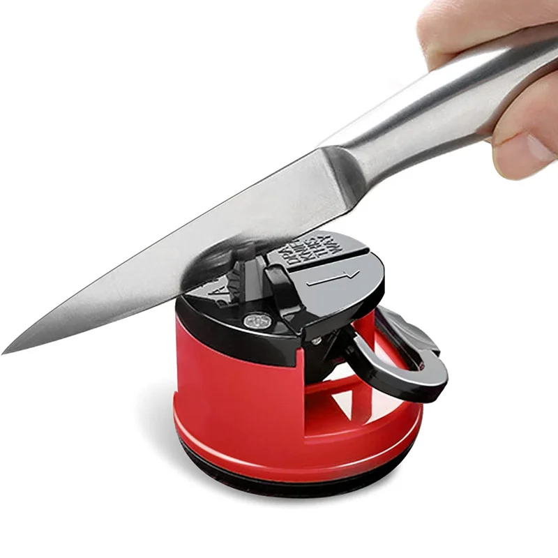 Knife Sharpener with Suction Base Professional Grade Easier Safer for All  Blade Types for Kitchen Home Camping Workshop Tool