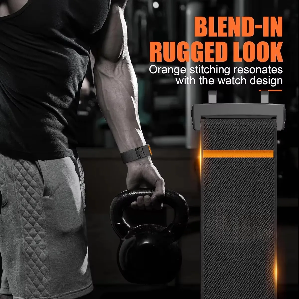 Elastic Nylon Strap for Smartwatch - Durable Sports Watch Band