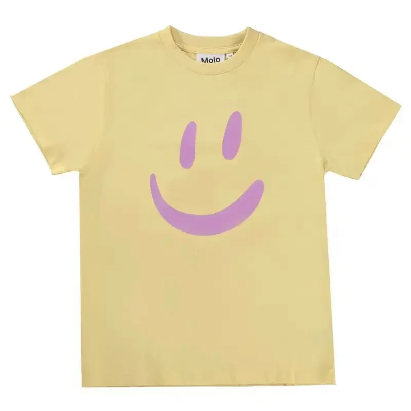 Boys Clothes Molo Brand New Summer Sale Cartoon Kids T-shirts Short Sleeve Cute Tops Cotton Toddler Girls Tee Children Outwear 3