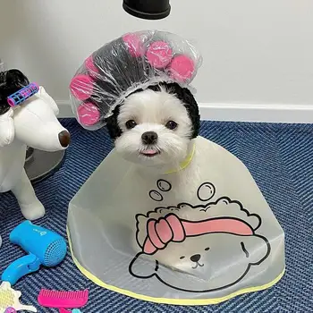 애완동물 개 옷 망토, 고양이 눈물 얼룩 페이셜 케어, 방수 비옷 케이프 천, 애완동물 용품