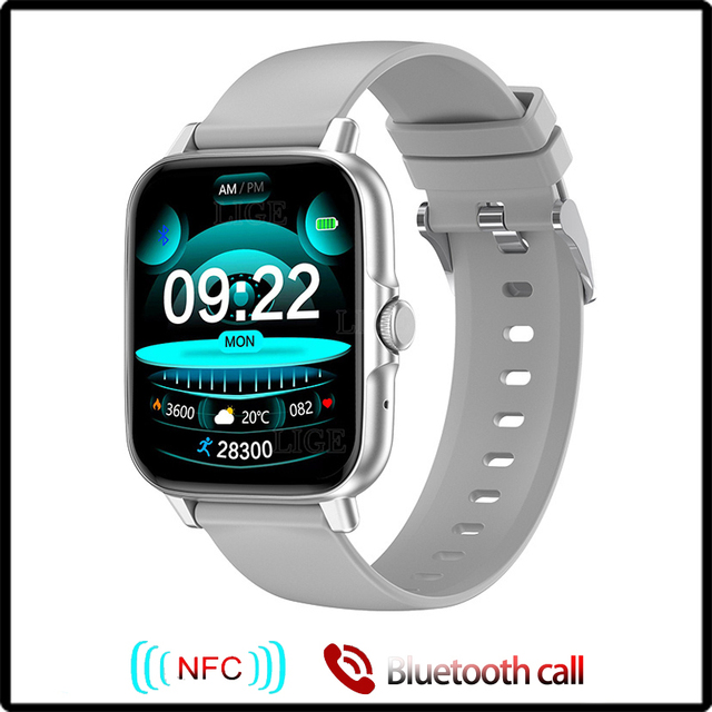 2022 New NFC Smart Watch Men Women 1.69 Inch HD Heart Rate Fitness Tracker Bluetooth Call Men Smartwatch For Huawei Xiaomi