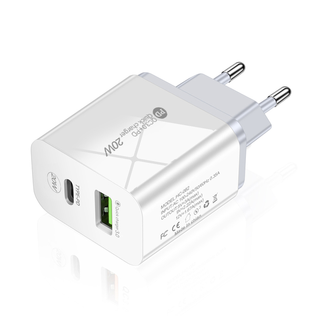 USB C Charger Quick Charge QC 3.0 For iPhone 13 Pro Max Xiaomi 12 Samsung S21 Type C PD Fast Charging Portable Phone Charger