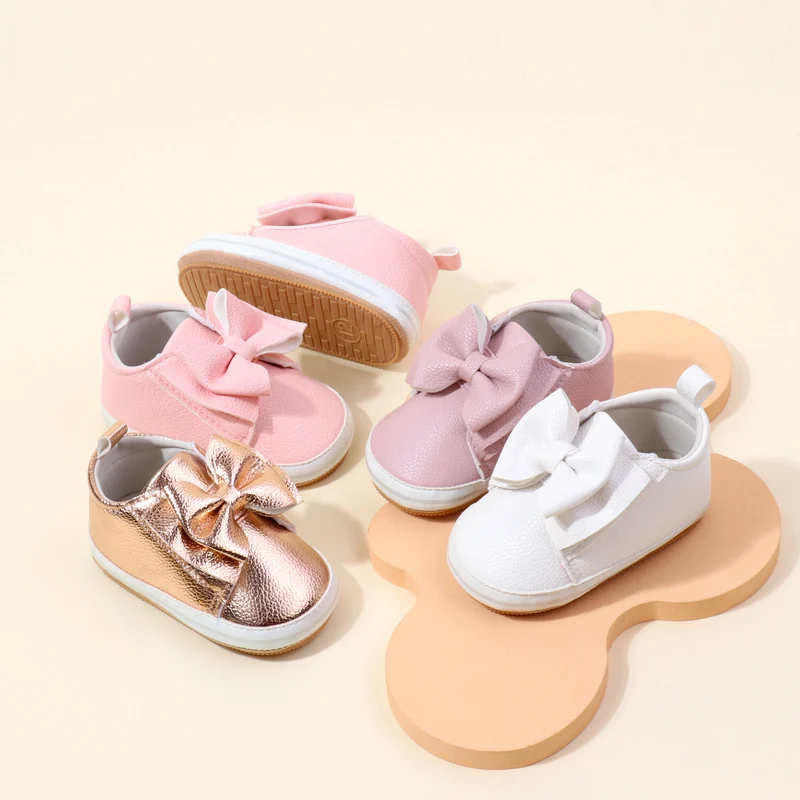 Baby Girl Shoes Soft PU for 0-9-18 Months Toddler Prewalking Outdoor Beautiful Cute Butterfly Bowknot BXC4143 baby shoes,soft sole shoes