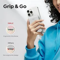 iWALK Magnetic Portable Charger 10000mAh: 15W Wireless Power Bank 30W Fast Charging with USB-C Cable for iPhone,Samsung 2