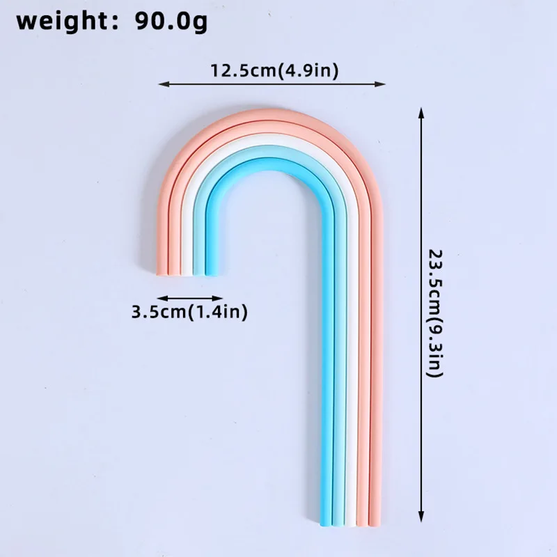 Colorful Rainbow Cake Toppers for Weddings, Baby Showers, and Birthday Parties