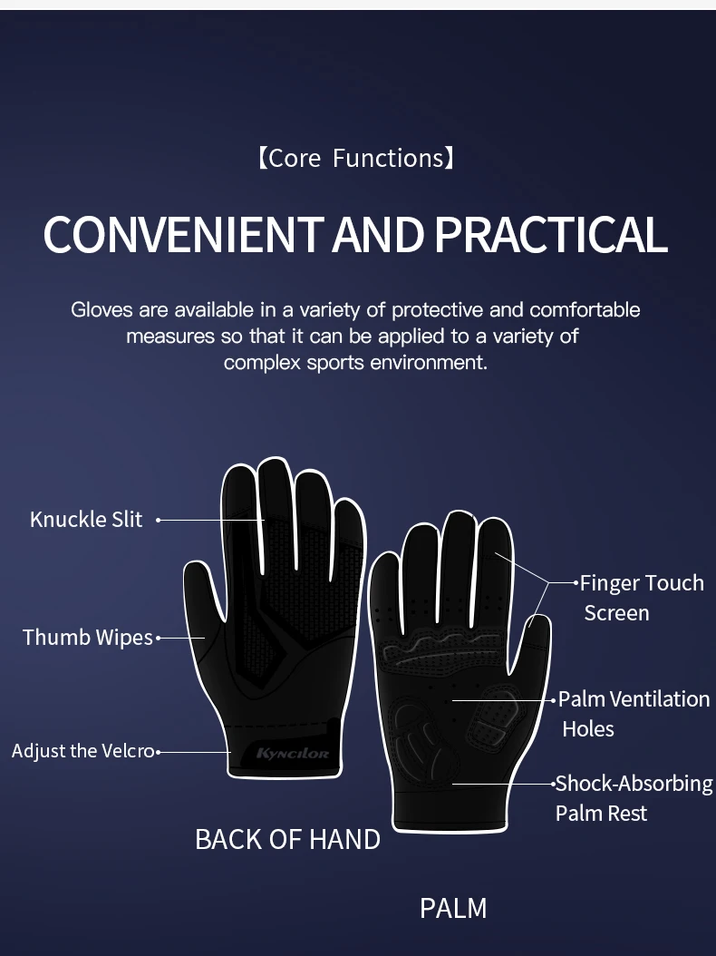 Sport Radfahren Handschuhe Atmungsaktive Nicht-slip MTB Rennrad Handschuhe Touchscreen Männer Frauen Laufen Outdoor Fahrrad Handschuhe – Detail 3