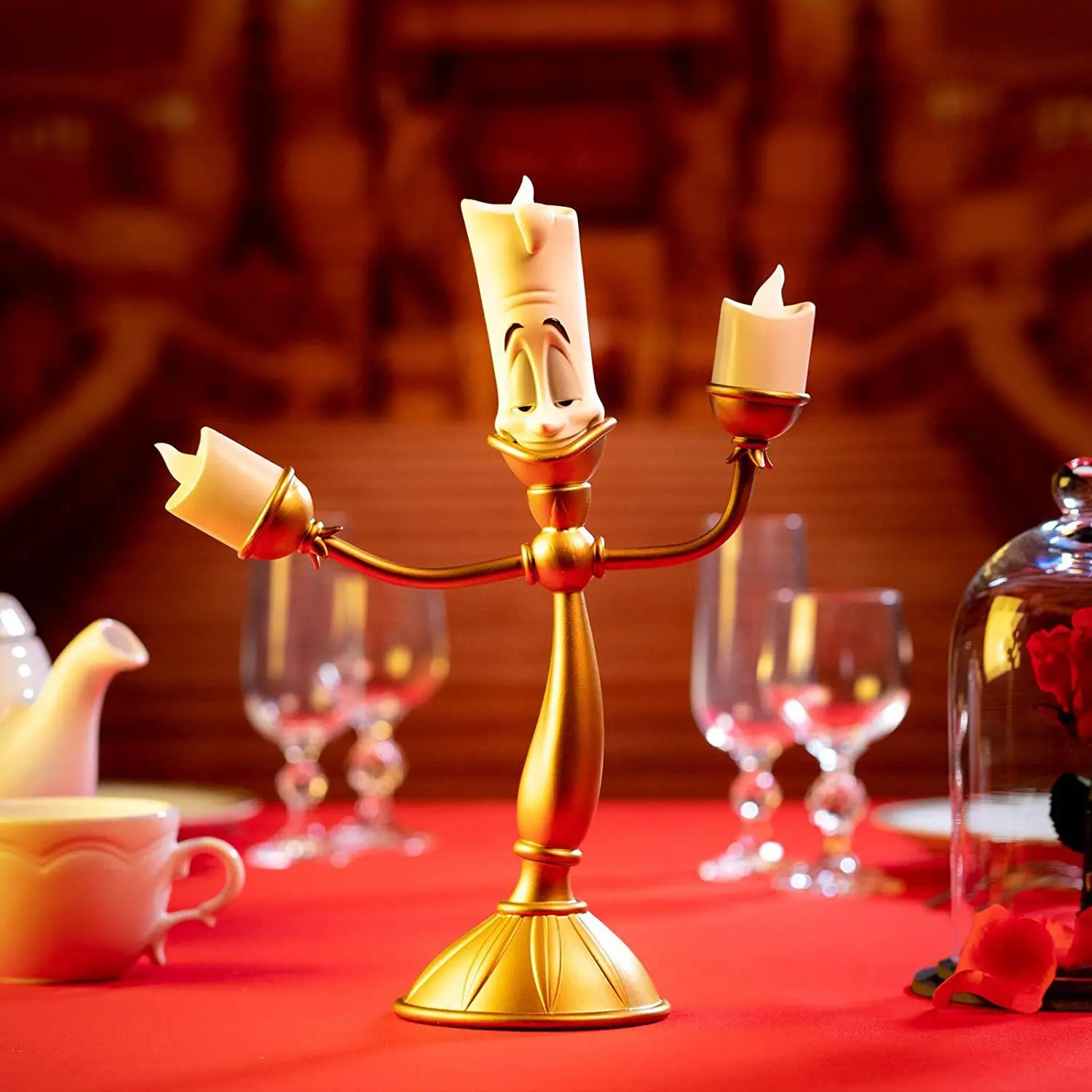 

Фигурки героев Диснея Красавица и чудовище, часы Cogsworth Mr, лампа, статуя, украшение для дома, модель в подарок