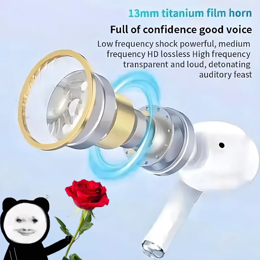 A5 Bluetooth headphones Airs pro earphones Bluetooth 5.3 auriculares Earbuds Gaming Headset 6