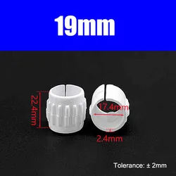 Non-Slip Plastic Chair Leg Covers - Floor Protector Pads - 50pcs (19mm)