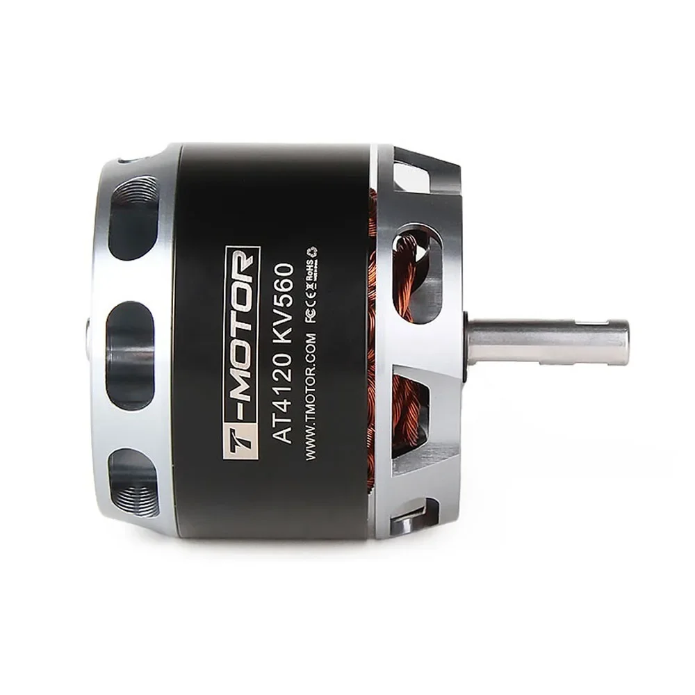 T-MOTOR AT4120 긴 샤프트 250kv 500kv 560kv 브러시리스 RC 비행기 전기 모터