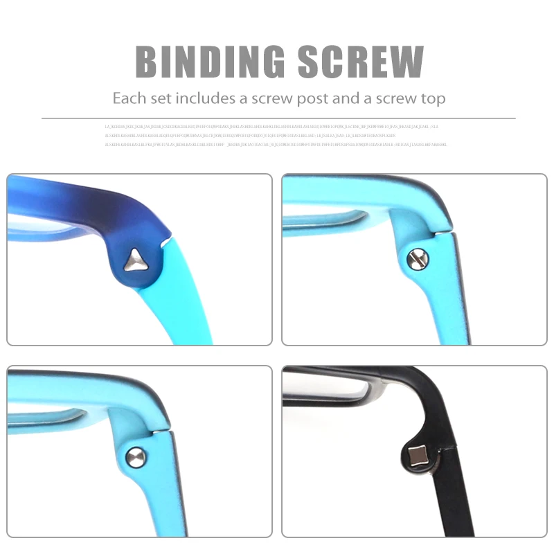 Colour_MAX Chicago Screw Posts Binding Screws Kit for Glasses Spectacle Eyewear Repair with Screwdriver 3