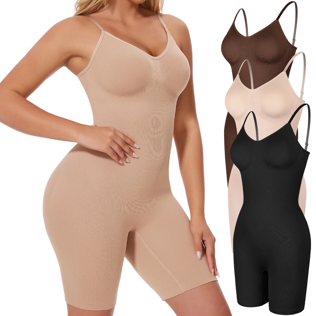 Womens Shapewear Bodysuits Tummy Control Butt Lifter Full Body