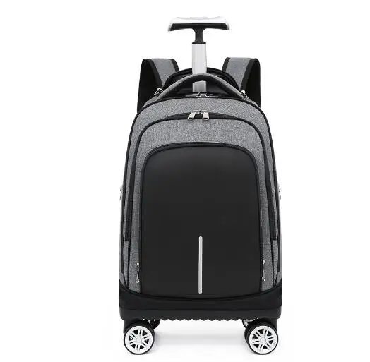 School Rolling Backpack School Trolley Bags Spinner Suitcase Carry