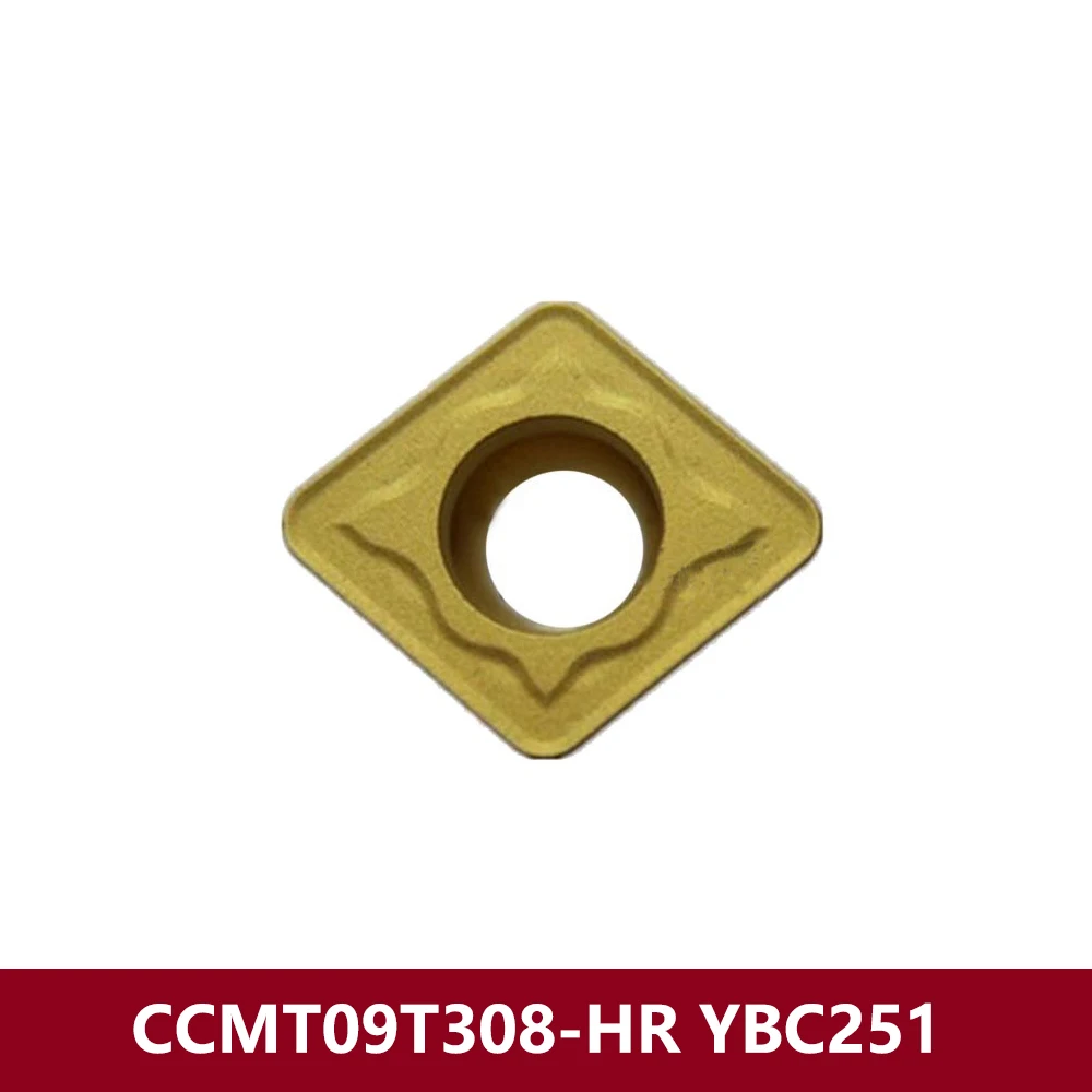 Фото Оригинальные CCMT120412-HR YBC251, карбидные вставки CCMT120412 HR CCMT 120412, режущий держатель для токарного станка с ЧПУ CCMT1204 для стали №2