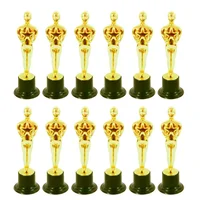 Oscar Statuette Toy Golden Trophies Reward Cookie Pottery Reusable Baking Decoration  Accessories Motivating Prize Toy Gifts 1