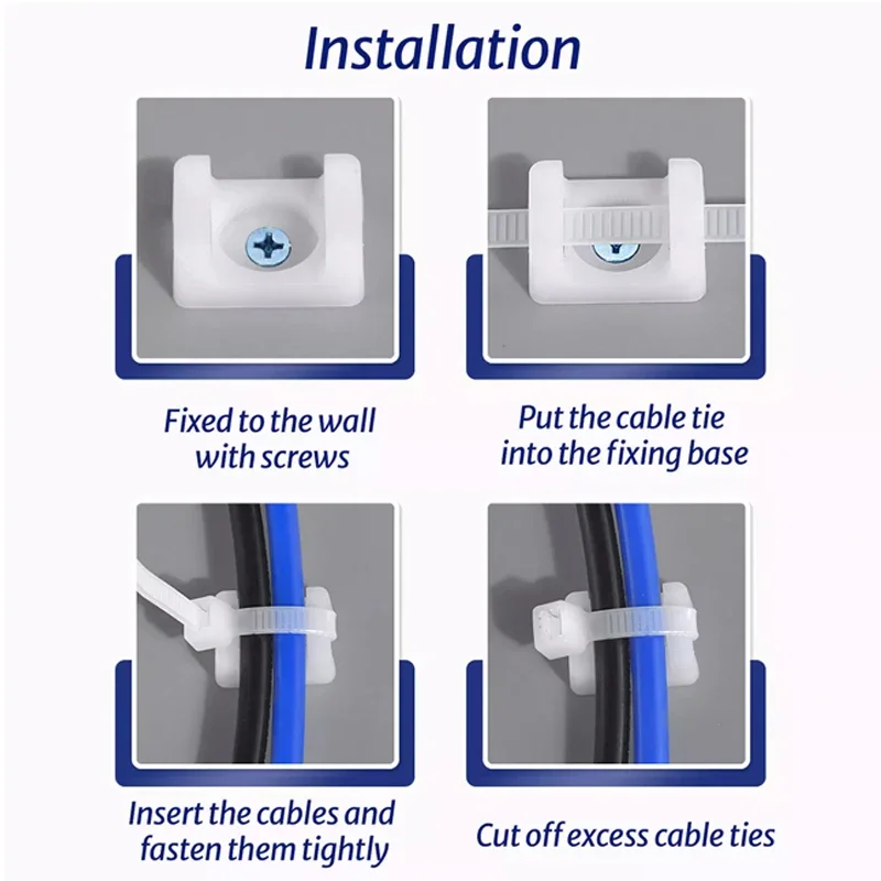 Saddle Cable Ties STM-0 STM-01 STM-1S STM-2 STM-4 Base Saddle Type Mount Wire Holder cable ties nylon cable ties cable tie nylon zip ties cable mount holder cable tie mount